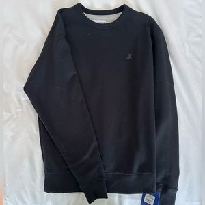 Black Champion Men's Crewneck/Sweatshirts
